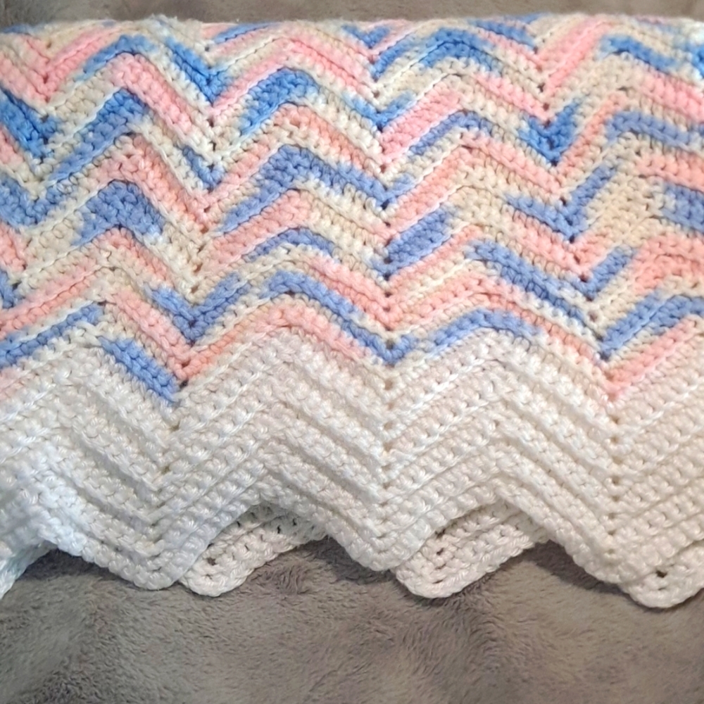 Handmade baby afghan